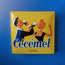 Superbe ancienne plaque publicitaire Cécémel