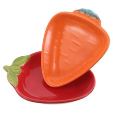  Lot de 2 assiettes à