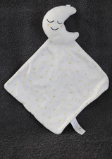 🍀Doudou Plat Lune Mouchoir Blanc Jaune SIMBA TOYS NICOTOY KIABI TTBE