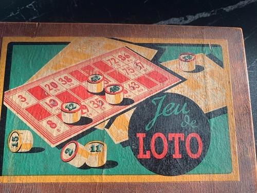 Ancien jeux loto - jeux, de
