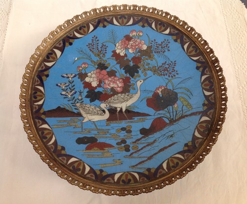 Coupe bronze cloisonné et - coupe,