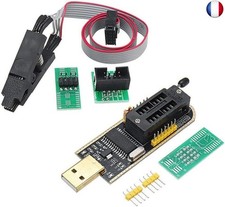 DollaTek Sop8 soic8 test clip pour eeprom 25cxx / 24cxx + ch341a 24 25 série 