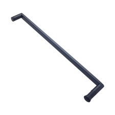Poignée de douche noire acier