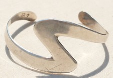 Bracelet vintage éclair Lightning Bolt argent sterling 925 production mexicaine