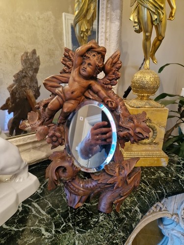 Ancien miroir table - miroir, de