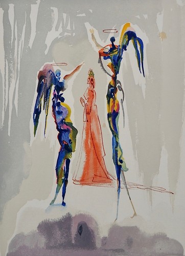 Salvador dali estampe bois - -,