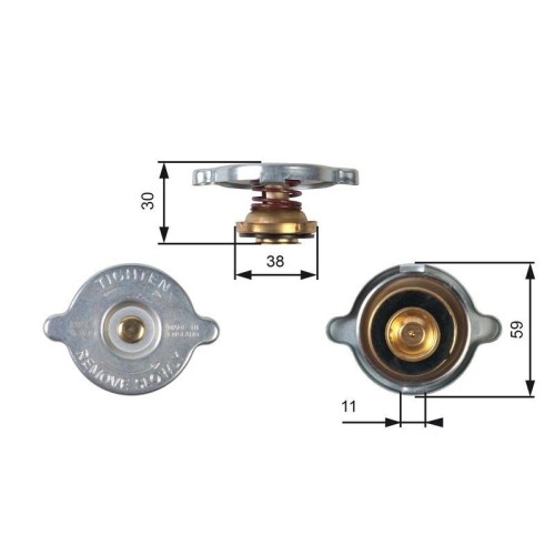 Bouchon radiateur gates - bouchon, de