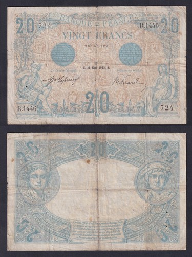 Billet banque france - billet, 20