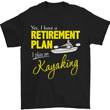 Retraite Plan I Plan Sur Faisant Du Kayak T-Shirt 100% Coton