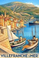 AFFICHE Poster Villefranche