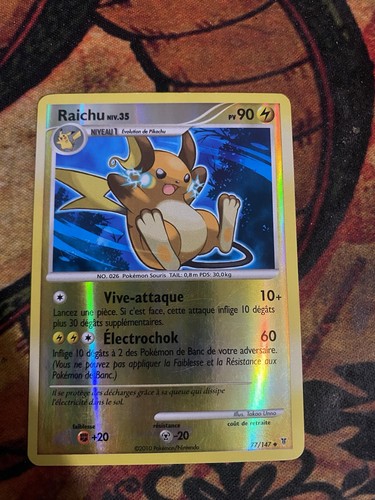 Carte pokémon reverse raichu - carte,
