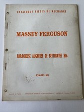 MF 816 – Catalogue pièces arracheuse betteraves Massey Ferguson – 1961