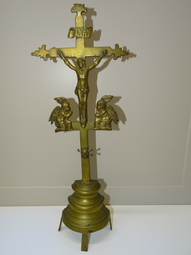 Croix autel bronze haute - bronze,