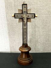 ANCIEN CRUCEFIS CROIX EN NACRE