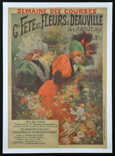 Poster affiche deauville - affiche,