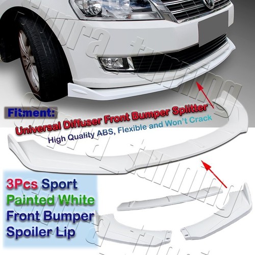 Painted white front bumper - painted,