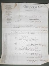 ancienne facture Gouvy maitre forge dieulouard hombourg Haut arc les gray 1923