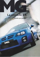 Catalogue Brochure MG ZR  2004 Suisse en français