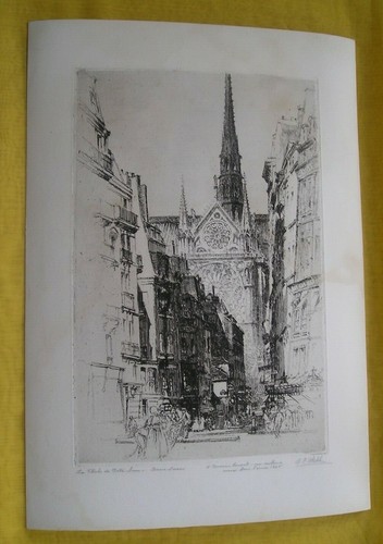 Gravure ancienne paris - gravure,