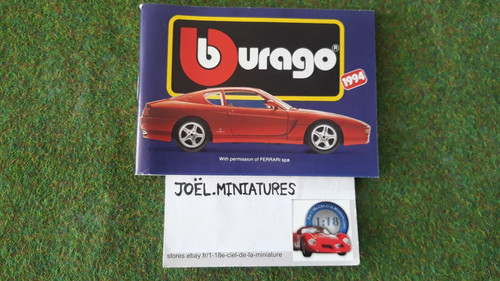 Catalogue burago 1994 petit - catalogue,