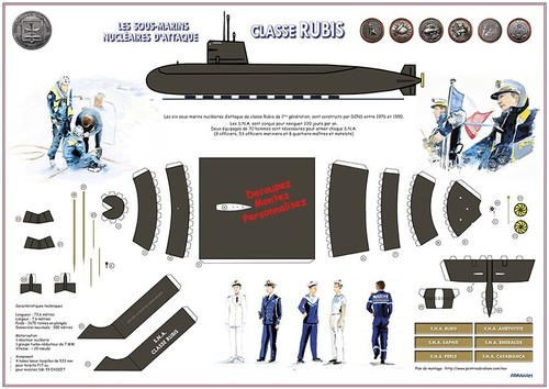 Sous marin sna - "sous-marin, rubis"