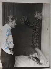 RARE Photographie Presse Paris-Match Dédicacée Johnny Hallyday et Sylvie Vartan