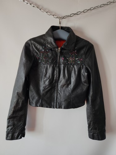 Veste cuir vintage - cuir,