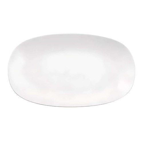 Plateau ovale blanc en - plateau, eo