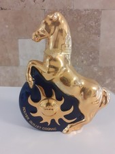 Bouteille porcelaine Cognac Rouyer Guillet, Cheval Soleil, 20 cl, vide