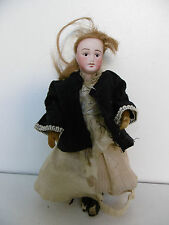 PETITE POUPEE ANCIENNE - TETE BISCUIT - MAINS CIRE - SFBJ - Ht 17cm