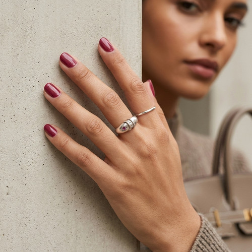 Bague argent sterling - en,
