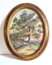 Grande aquarelle "Paysage"