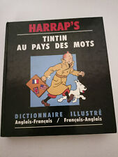 Lot Tintin Français - Anglais Harrap's - 4 Livres Mots - Grammaire Voir Photos !