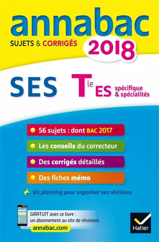 Annales annabac 2018 ses - annabac,