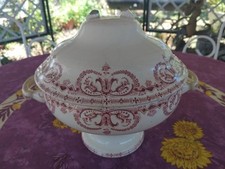 Soupière Terre de Fer Au Planteur de Caïffa Modèle Guirlande G11 Déco Rouge 26cm