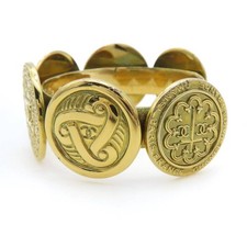 Bracelet manchette Chanel or