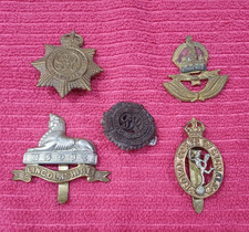 WW2 BRITISH ARMY LOT 5 CAP BADGES ORIGINAUX (N°5)