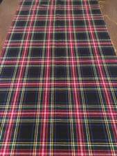 Coupon de tissu lainage écossais 55 X 155 cm
