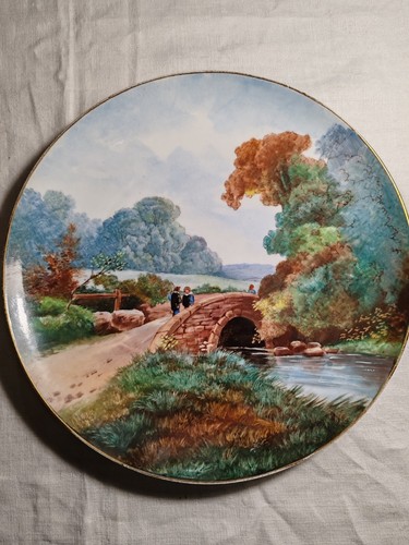 Plat céramique polychrome - céramique,