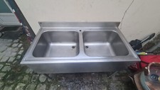 Evier inox de cuisine 2 bacs En Excellent État 200€