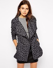 Trench-coat imprimé Francis en peau de léopard gris Vero Moda XL noir Mackintosh