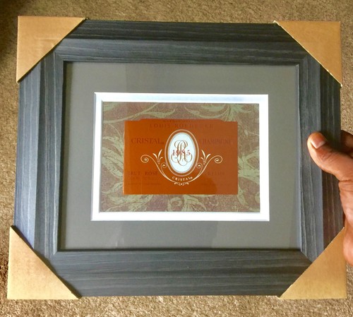 Framed wine label 1985 - label,