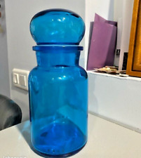 Pot en verre publicitaire DASH - bleu - vintage