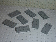8 plaques plates 2x4 LEGO ref