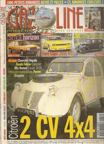 Gazoline citroen 2cv 4x4 - 2cv,
