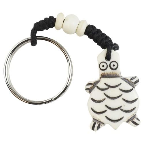 Porte clés tortue - en, os