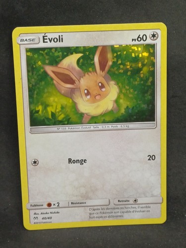 Carte pokemon evoli - carte, holo