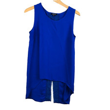 Mosquitos gilet haut femme taille 40 bleu 100% polyester top blouse cardigan