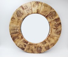 MIROIR EN CERAMIQUE de RAYMONDE LEDUC KALEIDOSCOPE VALLAURIS