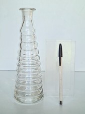 Ancienne carafe ou topette à absinthe en verre ( Paul Beyer à Lyon ? ) Art-déco